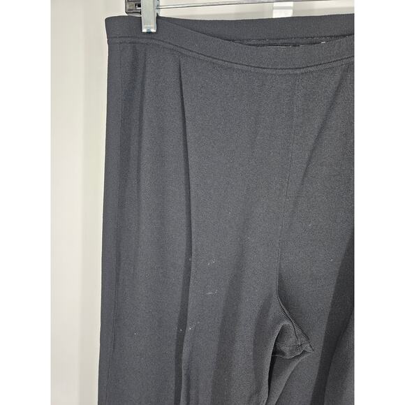 Jones New York Women's Black High Rise Rayon-Nylon Elastic Waist Pant Size L - Picture 2 of 4